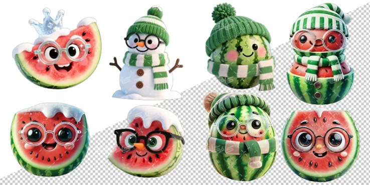 تصویرسازی کاراکتر هندوانه